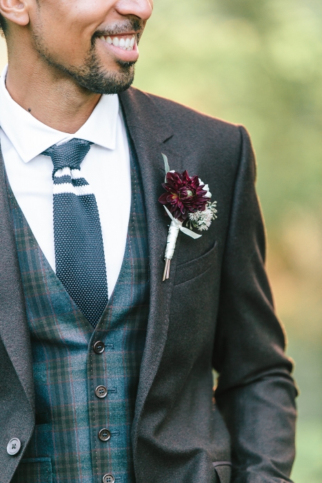 Tamara Lockwood Photography, Autumn wedding boutonniere}