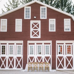 The old barn renovated into a wedding venue