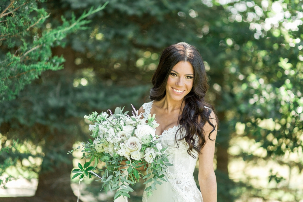 Chantelle at her Cambium Farms wedding}