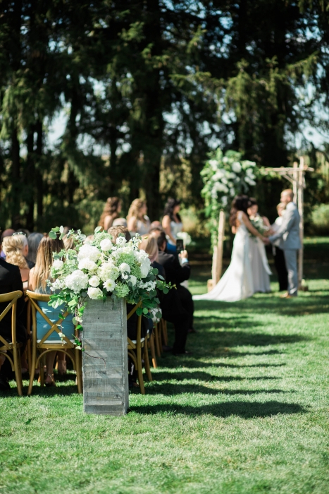 Cambium Farms wedding ceremony}