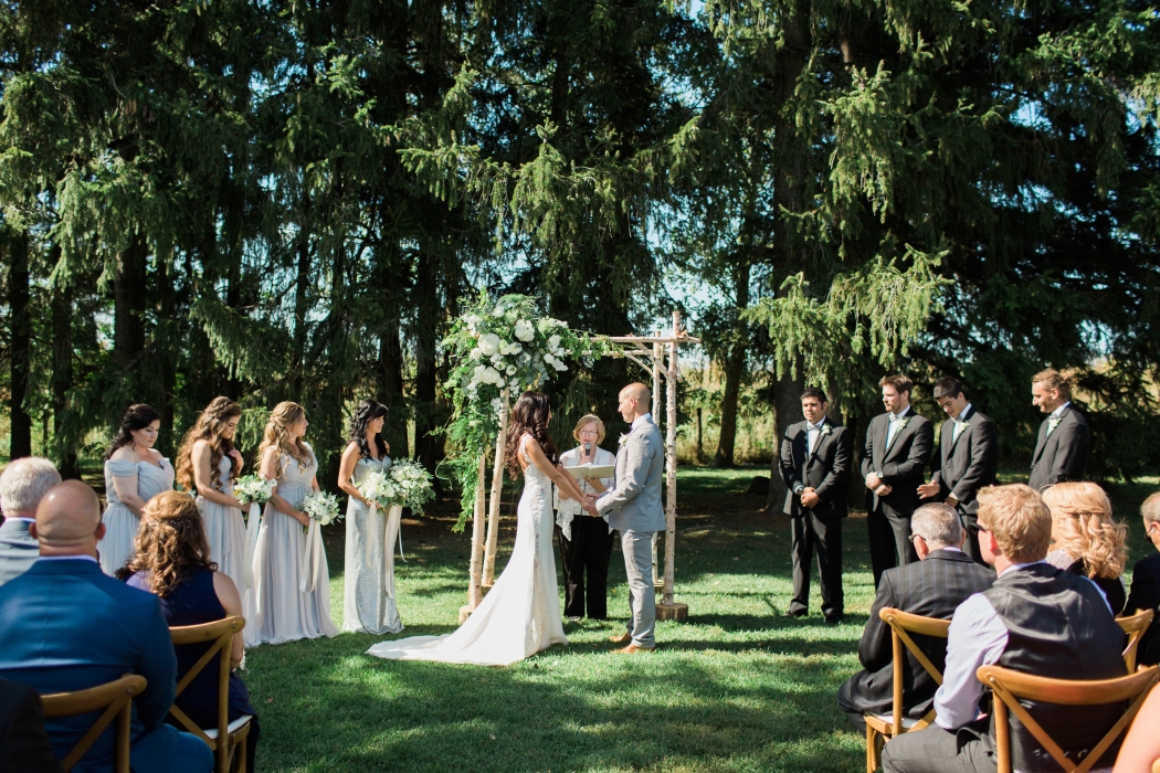 Cambium Farms wedding ceremony}