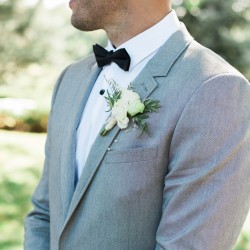 Grooms Boutonniere at Cambium Farms wedding