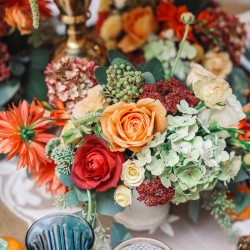 Table floral details 