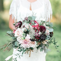 Tamera Lockwood Photography, cranberry, blush & marsala bouquet, Vineland Estates Winery