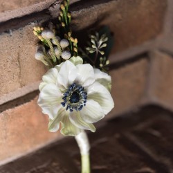 William Joseph Photography, anemone boutonniere, Liuna Gardens