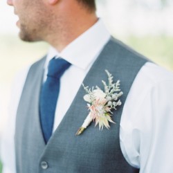 Katie Nicole Photography, boutonniere, Vineland Estates Winery