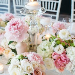 Jessica Little Photography, pretty pink and white tablescape, Vineland Estates Winery.