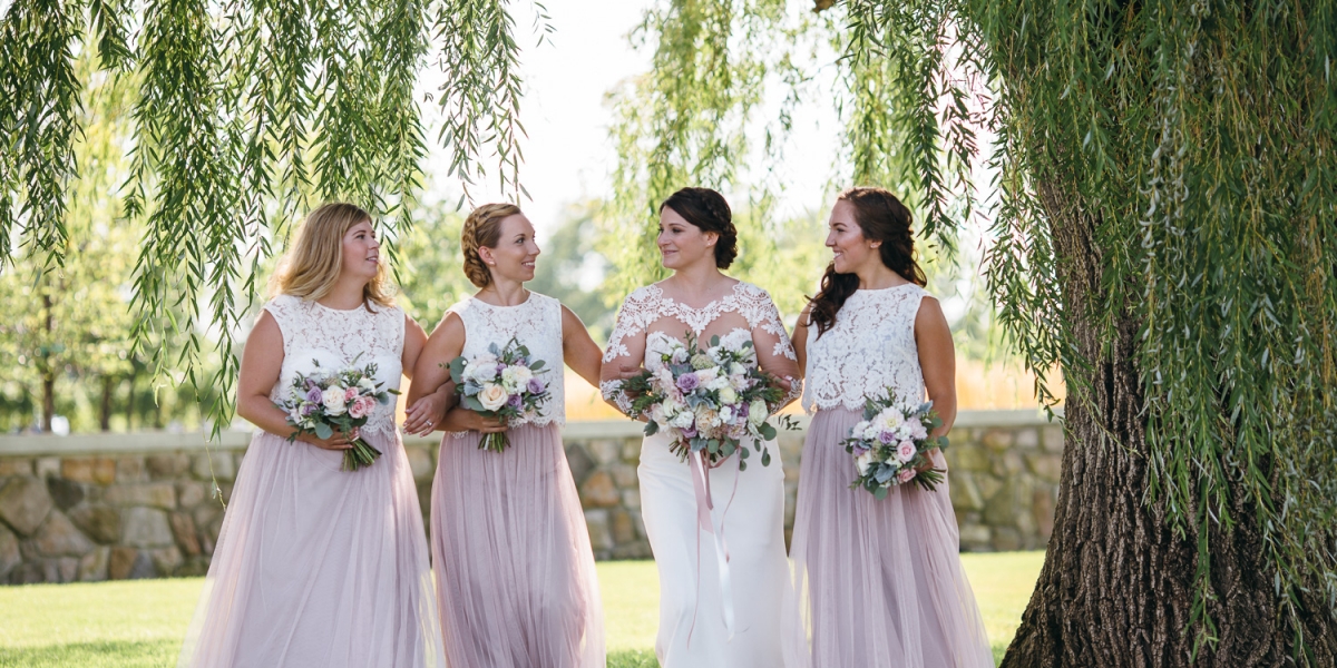 VALERIE & KEVIN Summer pastel garden wedding in Niagara Wine Country